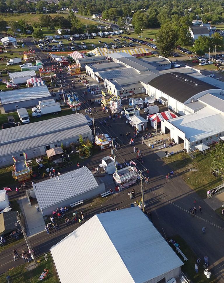 Hardin County fairgrounds, aerial view