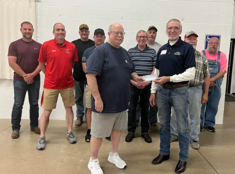 $5,000 tornado donation from Wynn Hauenstein, Ada VFW