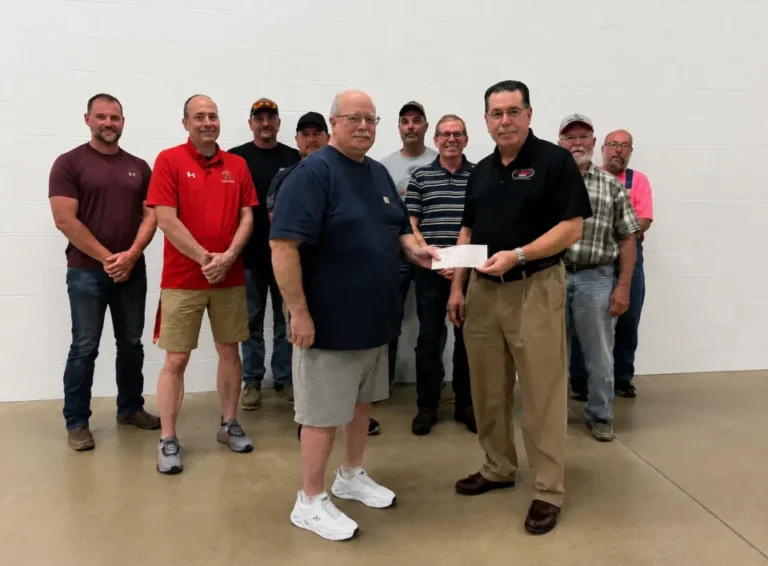 $36,000 Tornado donation from Frank Fraas, Executive Director Ohio Harness Horsemen's Association